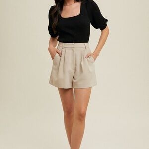 Beige Women's Shorts